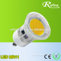 glass shell COB gu10 mr11 led 3w